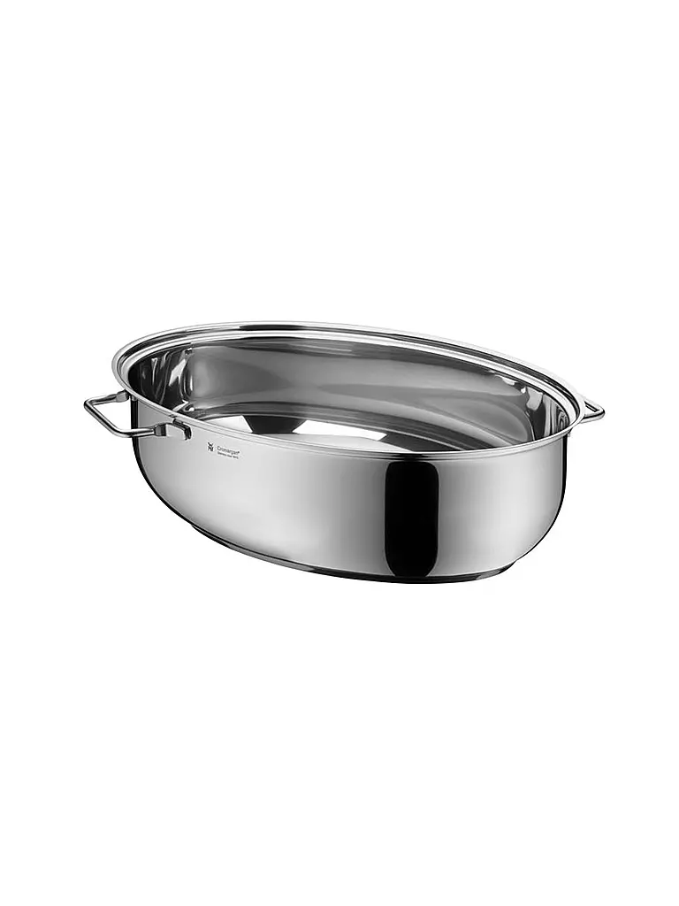 WMF | Extrabräter mit Metalldeckel, Fleischgabel und Fleischthermometer | silber