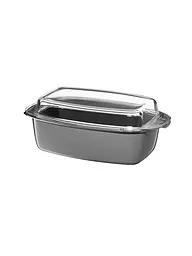 WMF | Fusiontec Mineral Bräter mit Glasdeckel, rechteckig, 32 x 21 cm Platinum | grau