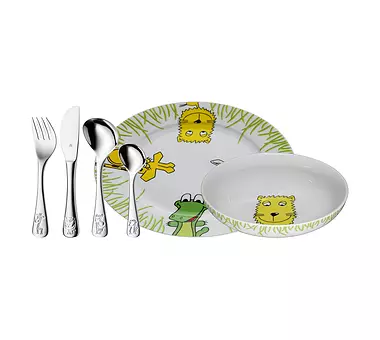 WMF Kinder Besteck 6-teilig Safari Crogargan / Bunt