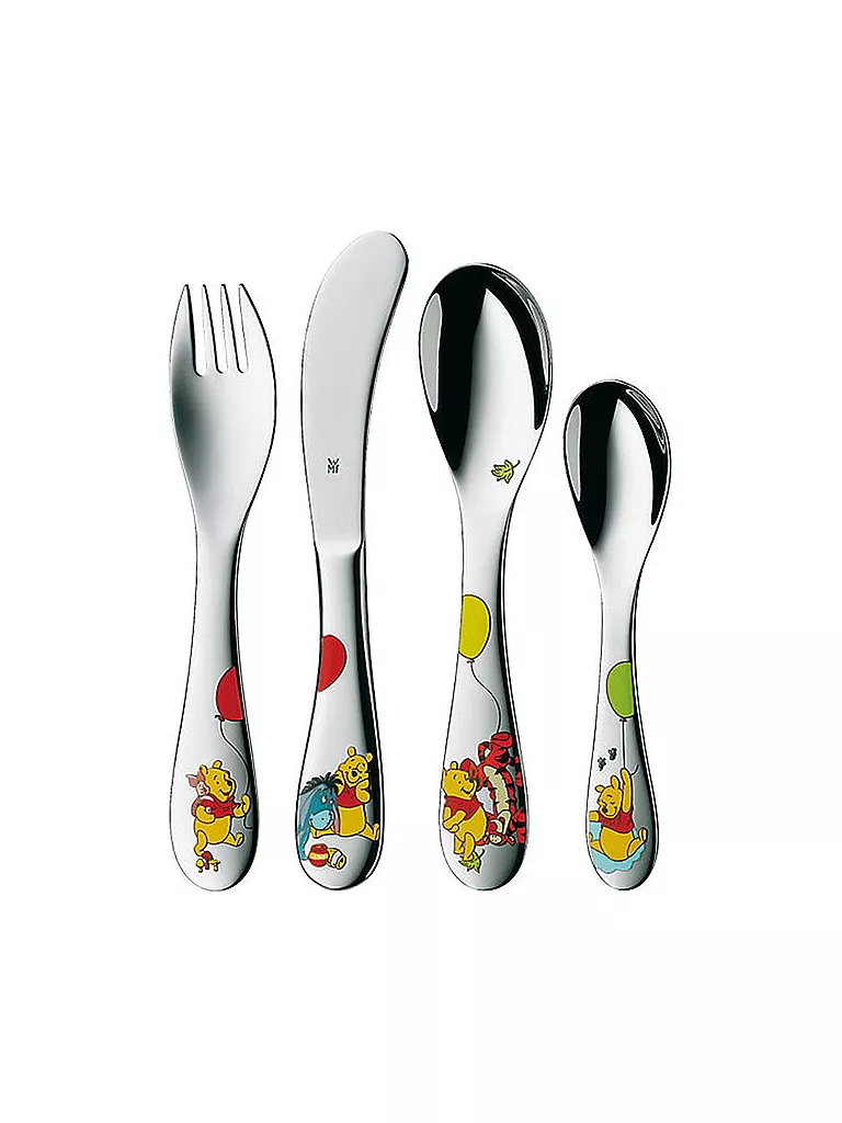 WMF | Kinderbesteck-Set 4-teilig Winnie the Pooh | silber