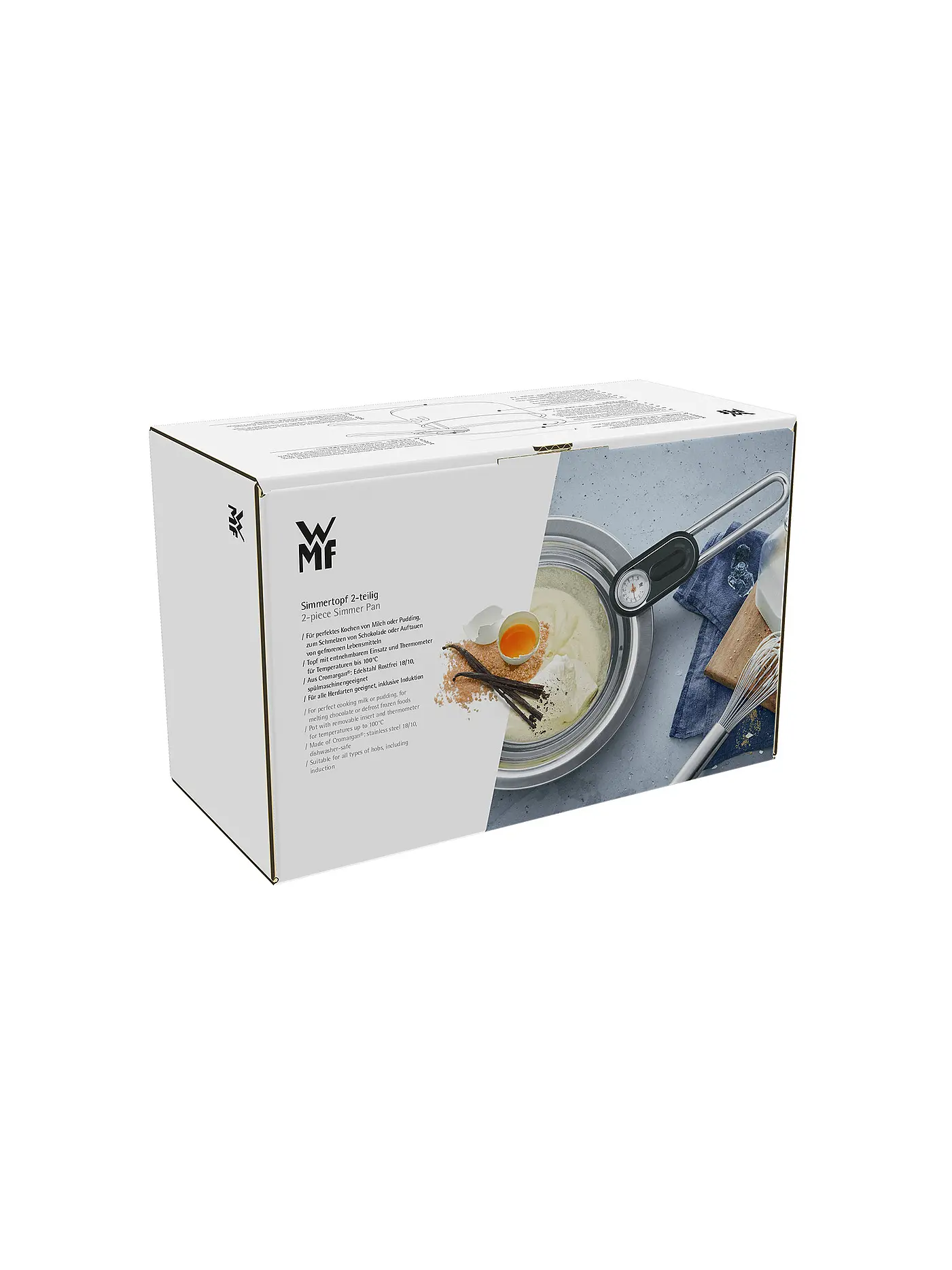 WMF | Simmertopf mit Temperaturanzeige und Einsatz 18 cm | silber