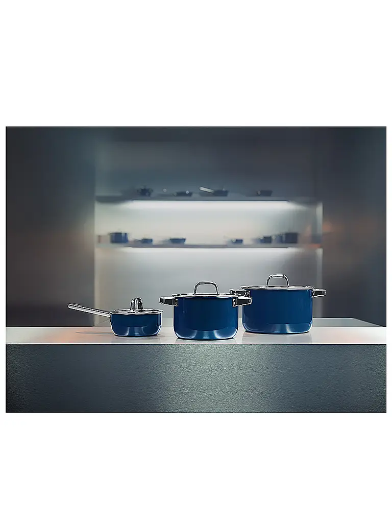 WMF | Topf Set 4-teilig Fusiontec Mineral Pro Tim Raue Ocean Dunkelblau | dunkelblau