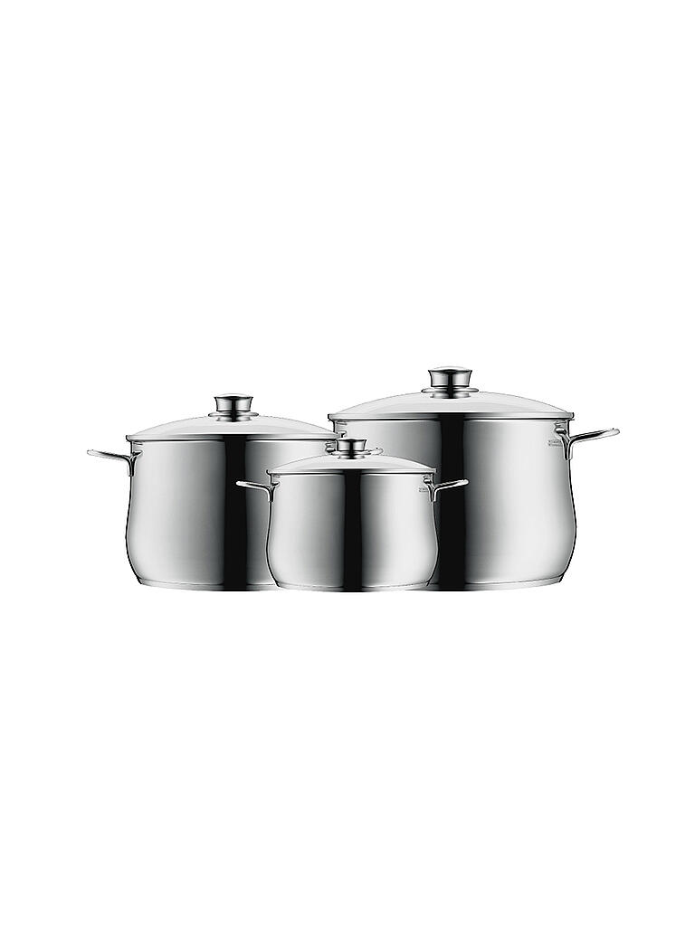 WMF | Topf Set Diadem Plus 3 teilig | silber