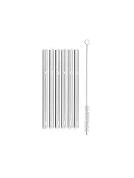 WMF | Trinkhalm-Set 6-teilig 15cm mit Reinigungsbürste | transparent