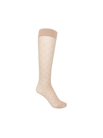 WOLFORD | Kniestrümpfe SHEER PATTERN 30 DEN fairly light 