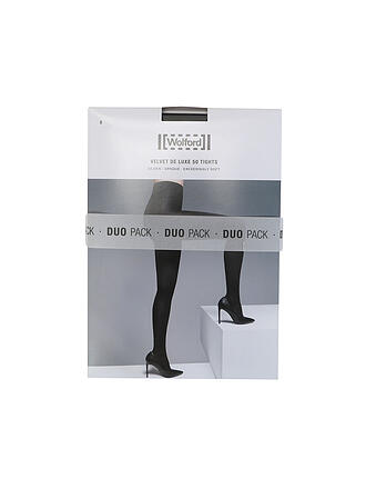 WOLFORD | Feinstrumpfhose 2er Pkg. Velvet de Luxe Black