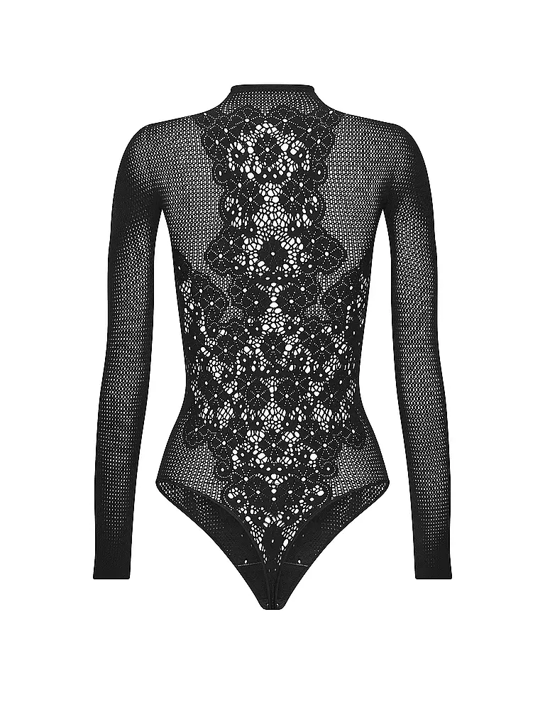 WOLFORD | Body FLOWER LACE black | schwarz