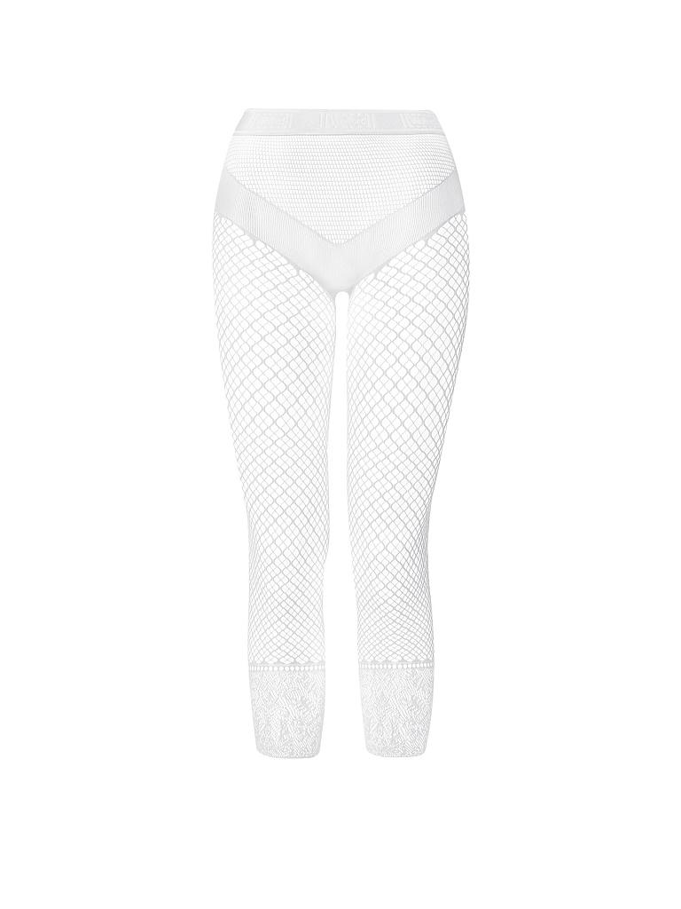 WOLFORD | Capri Leggings "Isabella" (Weiss) | weiß