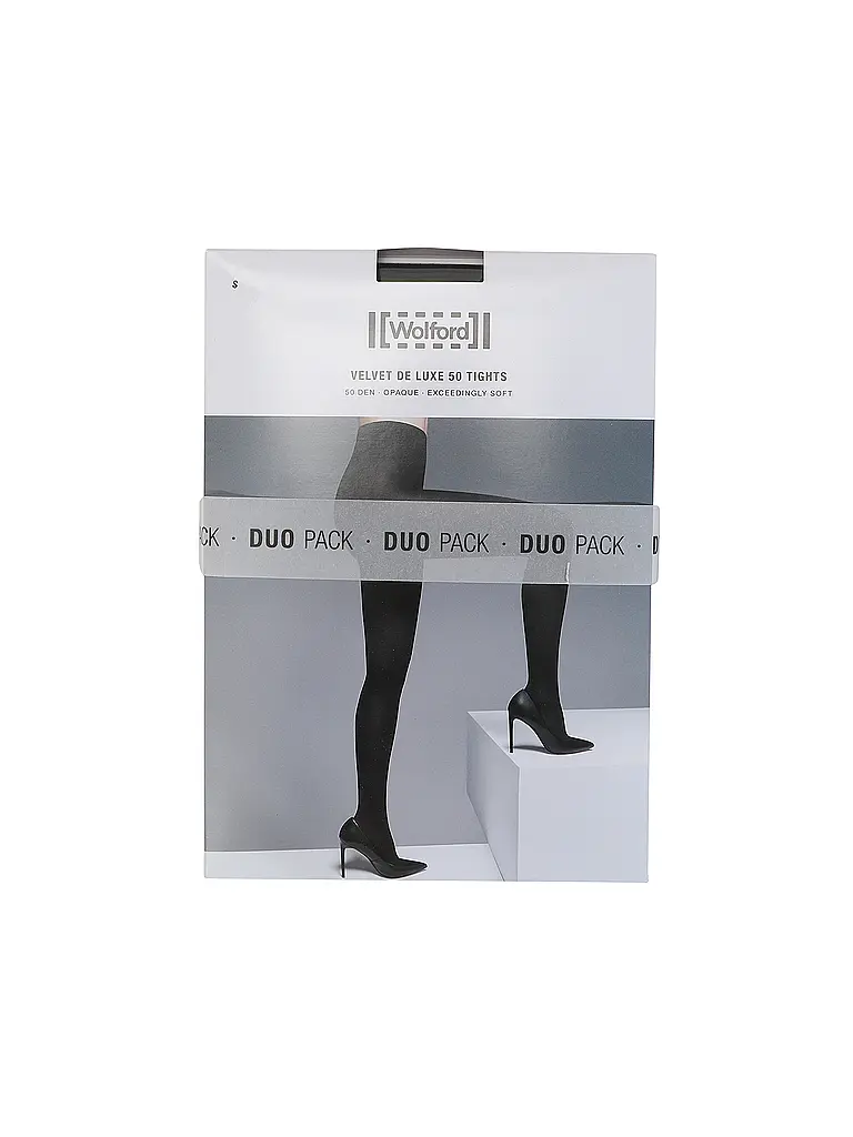 WOLFORD | Feinstrumpfhose 2er Pkg. Velvet de Luxe Black | Schwarz