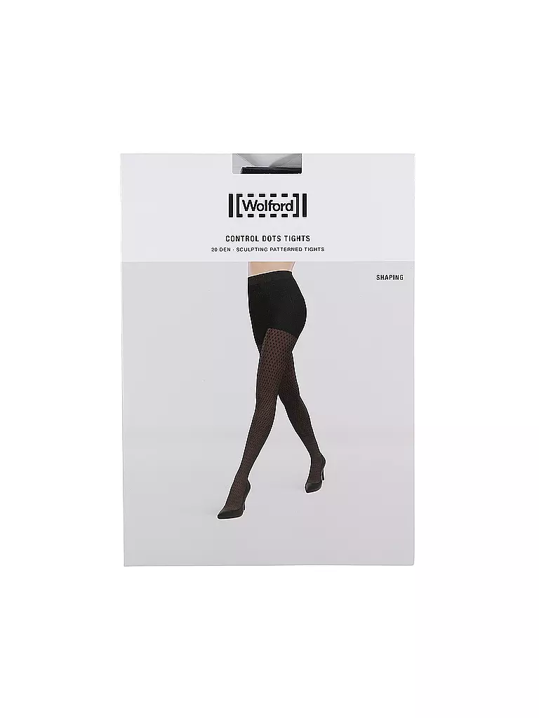 WOLFORD | Funktionsstrumpfhose CONTROL DOTS 20 black | schwarz