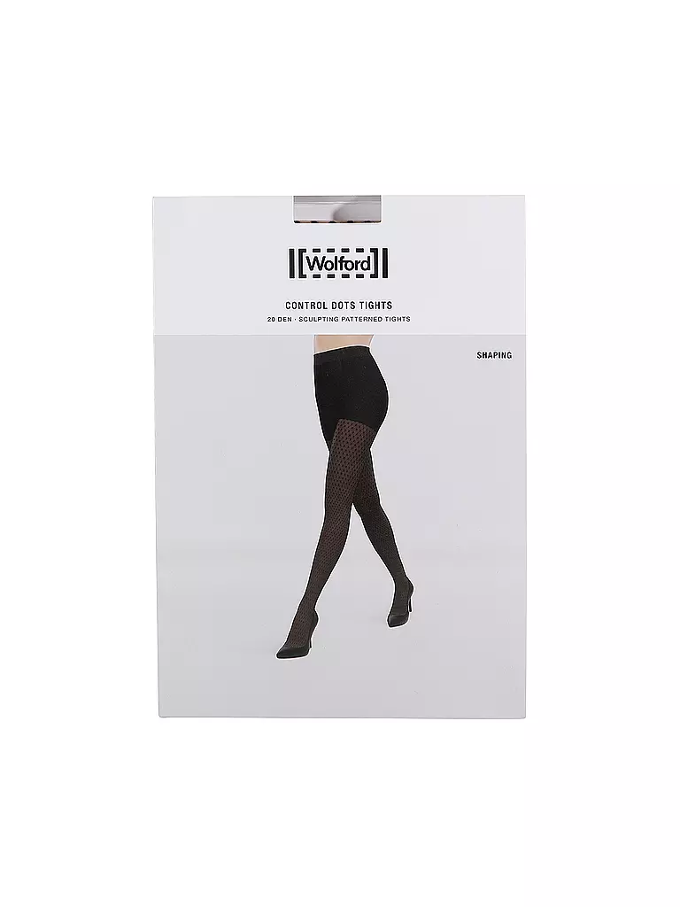 WOLFORD | Funktionsstrumpfhose CONTROL DOTS 20 fairly light / black | beige