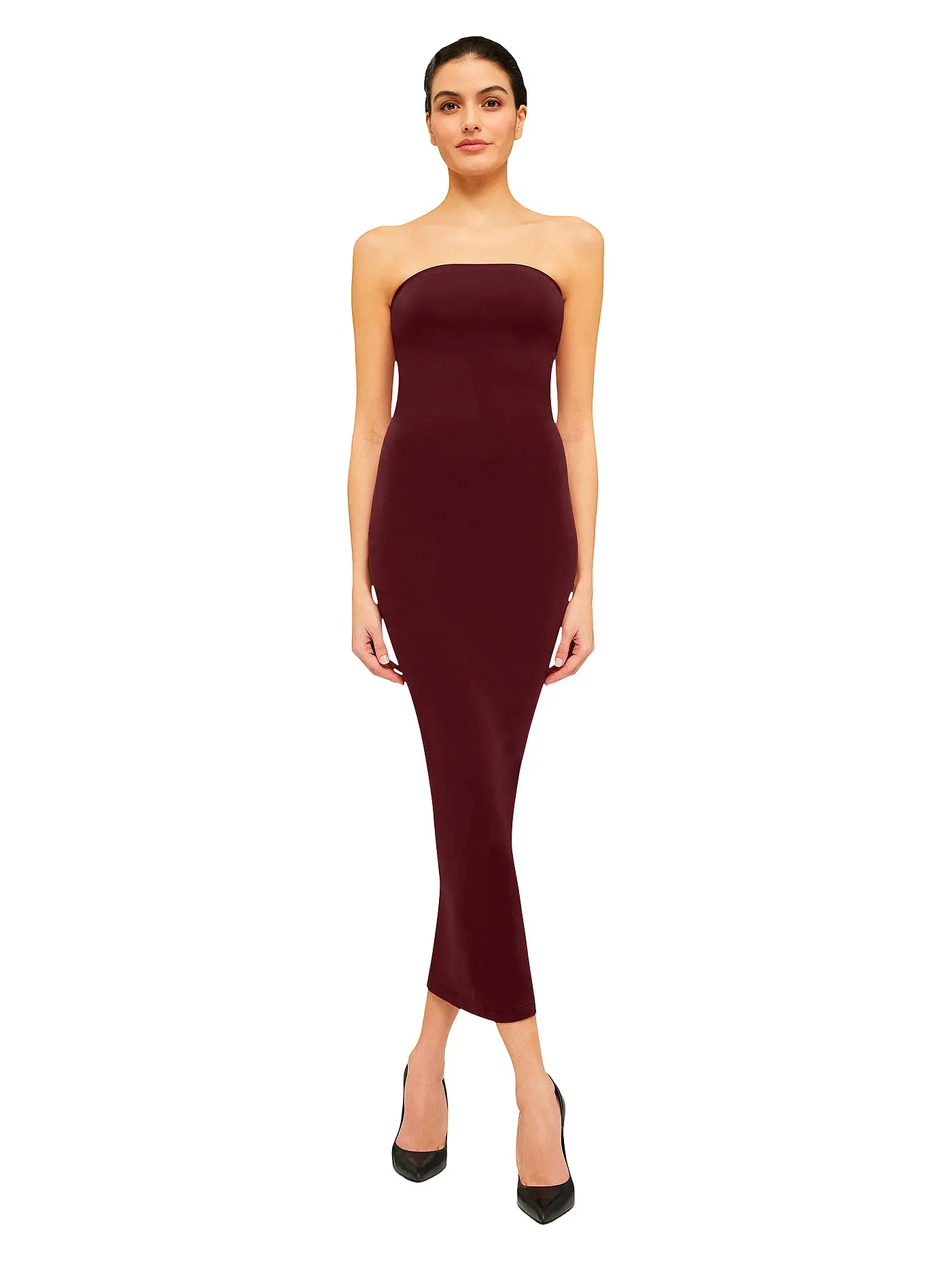 WOLFORD | Midikleid FATAL  | dunkelrot