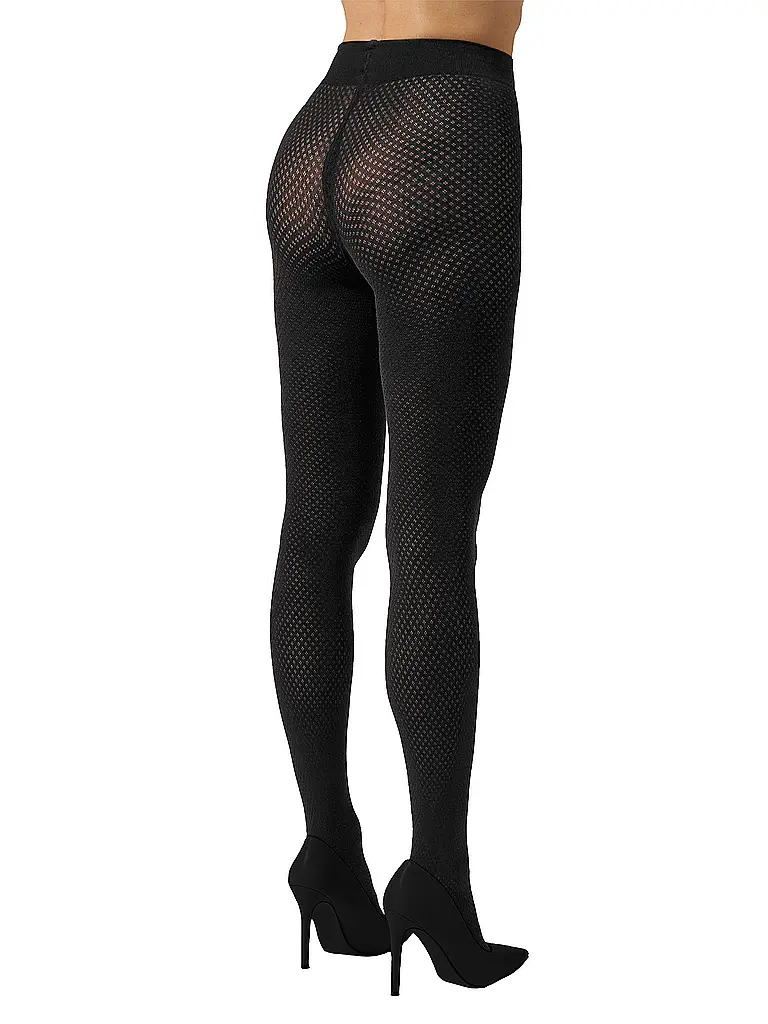 WOLFORD | Modestrumpfhose COTTON DOT Black  | Schwarz