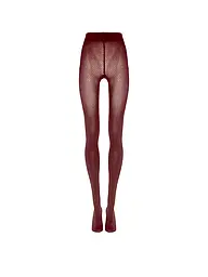 WOLFORD | Modestrumpfhose COTTON DOT Black  | Dunkelrot