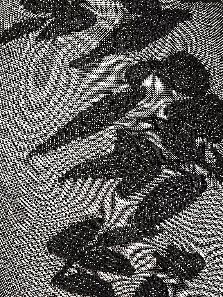 WOLFORD | Modestrumpfhose FLOWER 20 black / black | schwarz
