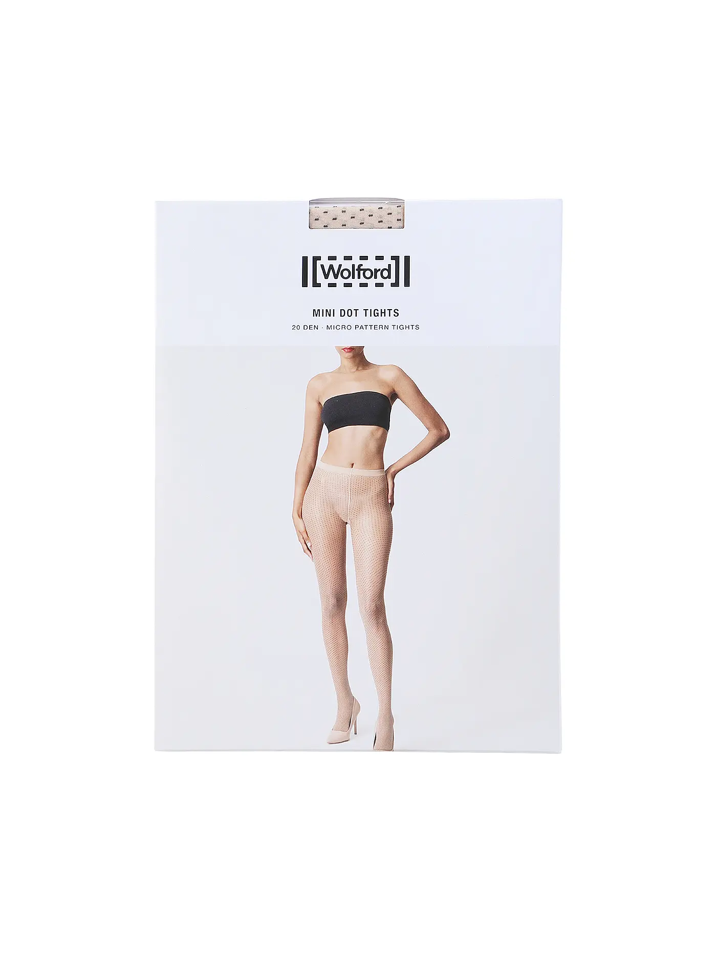 WOLFORD | Modestrumpfhose MINI DOT 20 DEN fairly light black | beige