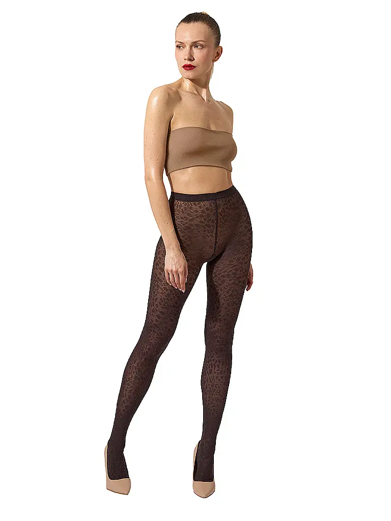 WOLFORD | Modestrumpfhose PANTERA Dark Wood  | braun