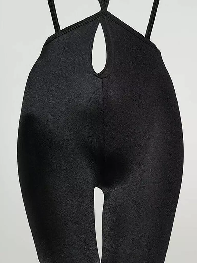 WOLFORD | Modestrumpfhose Satin de Luxe Jumpsuit Tights black | schwarz