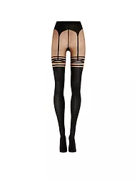 WOLFORD | Modestrumpfhose SUSPENDER Fairly light/black  | Schwarz