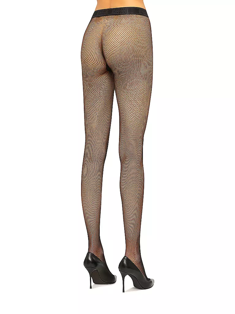 WOLFORD | Netzstrumpfhose TWENTIES back | schwarz