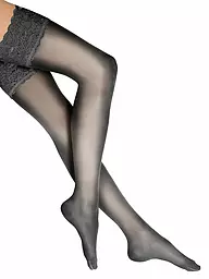 WOLFORD | Strümpfe "Satin Touch 20 Stay-Up" (nearly black) | schwarz