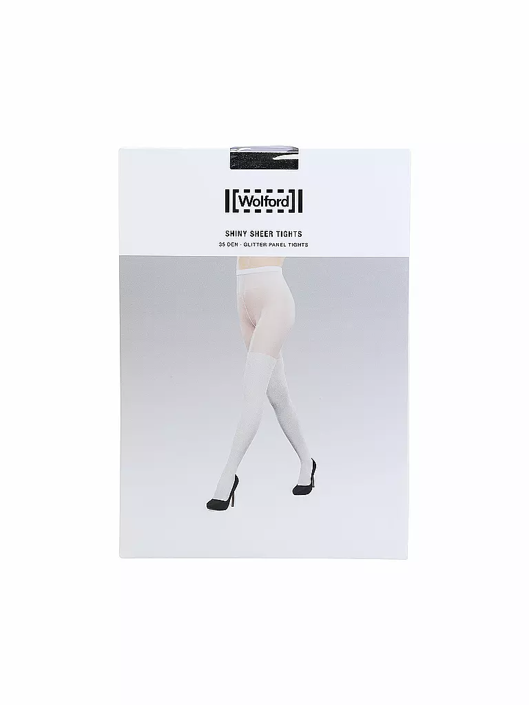 WOLFORD | Strumpfhose SHINY SHEER black/pewter | grau