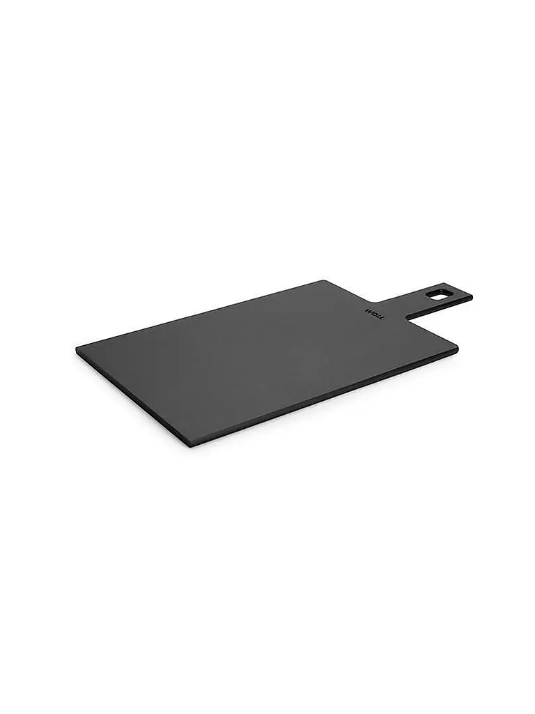 WOLL | Schneidebrett CUT and SERVE 44x23cm Schwarz mit Rillen Schwarz | schwarz