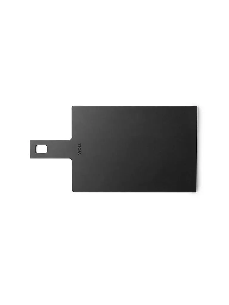 WOLL | Schneidebrett CUT and SERVE 44x23cm Schwarz mit Rillen Schwarz | schwarz