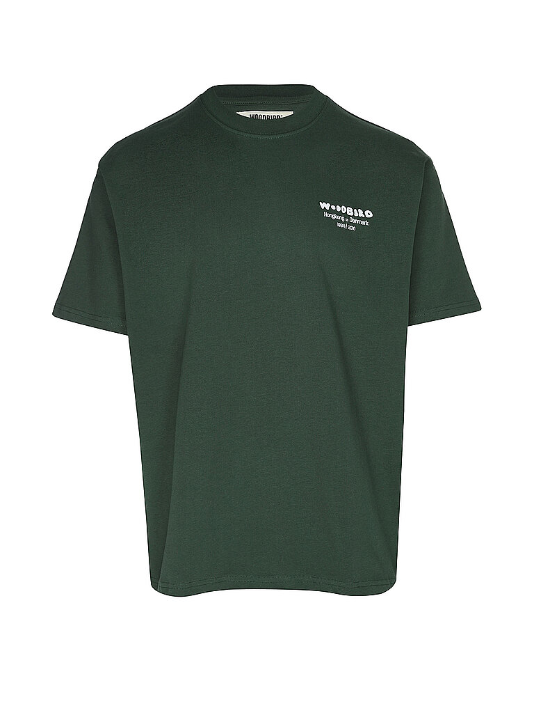 WOODBIRD T-Shirt WBBAINE dunkelgrün | XXL