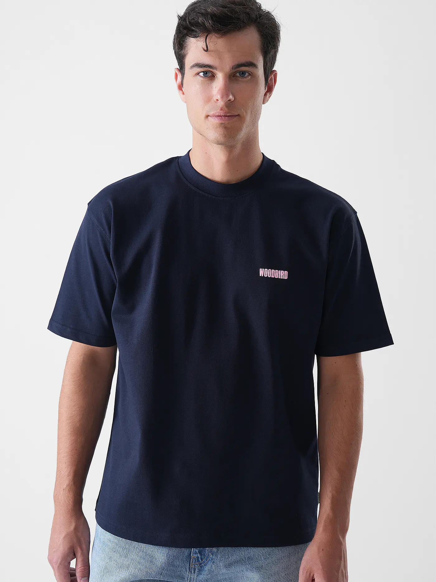 WOODBIRD | T-Shirt WBBAINE KOI | dunkelblau