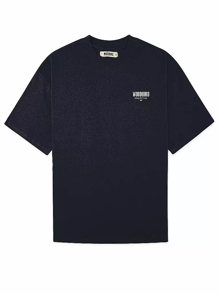 WOODBIRD | T-Shirt WBBEAM PHO  | dunkelblau