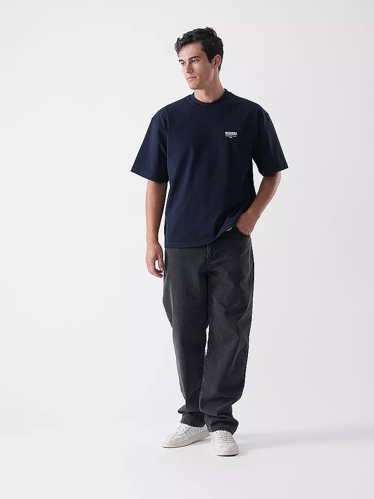 WOODBIRD | T-Shirt WBBEAM PHO  | dunkelblau