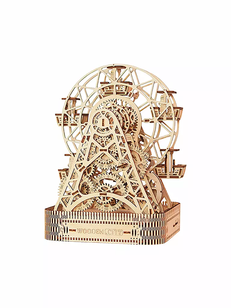 WOODEN CITY | Holz 3D Bausatz - Ferris Wheel (Riesenrad) | keine Farbe