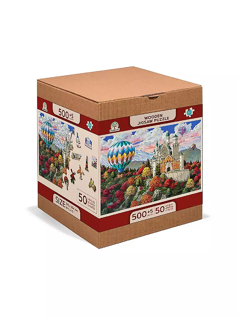 WOODEN CITY | Puzzle - The Neuschwanstein Castle – 505 Teile | keine Farbe