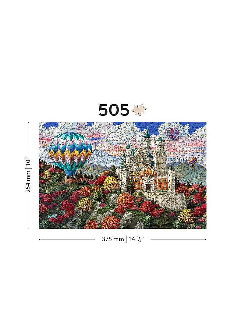 WOODEN CITY | Puzzle - The Neuschwanstein Castle – 505 Teile | keine Farbe