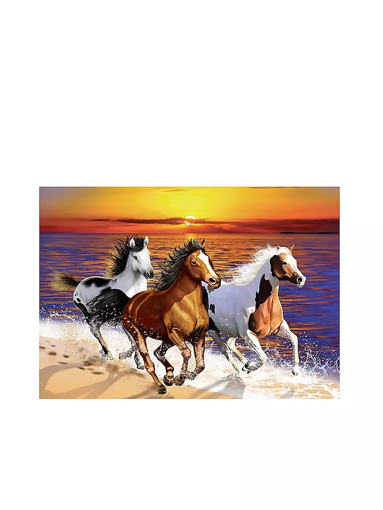 WOODEN CITY | Puzzle - Wild Horses on the Beach – 1010 Teile | keine Farbe