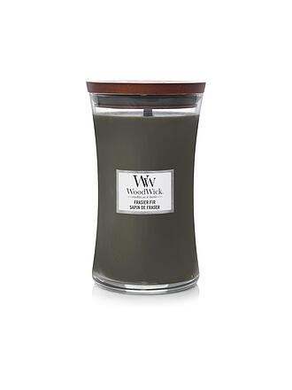 WOODWICK | Candela profumata con stoppino scoppiettante SANDUHR Large 610g Frasier Fir
