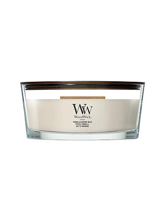 WOODWICK | Ellipsen-Kerze 454gr Knisterdocht Tonka und Almond Milk 