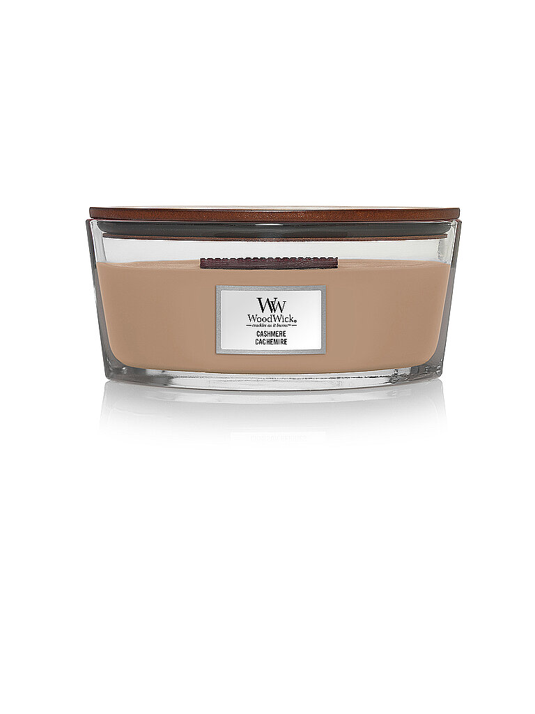 WOODWICK Duftkerze mit Knisterdocht ELLIPSE 454g Cashmere camel