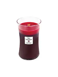 WOODWICK | Sanduhrkerze Knisterdocht 454g Trilogy Sun-Ripend Berries | Dunkelrot