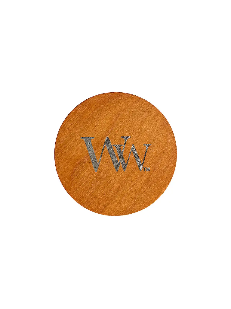 WOODWICK | Sanduhrkerze Knisterdocht 610g Large Patchouli Creme  | Beige