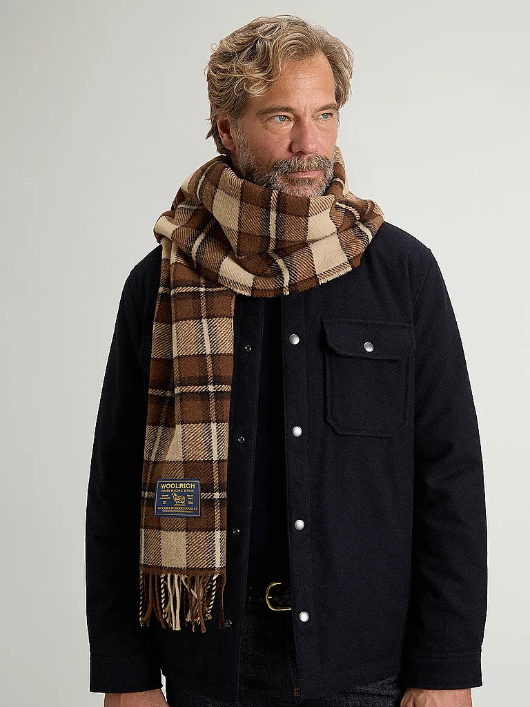 WOOLRICH Écharpe camel | ONE SIZE