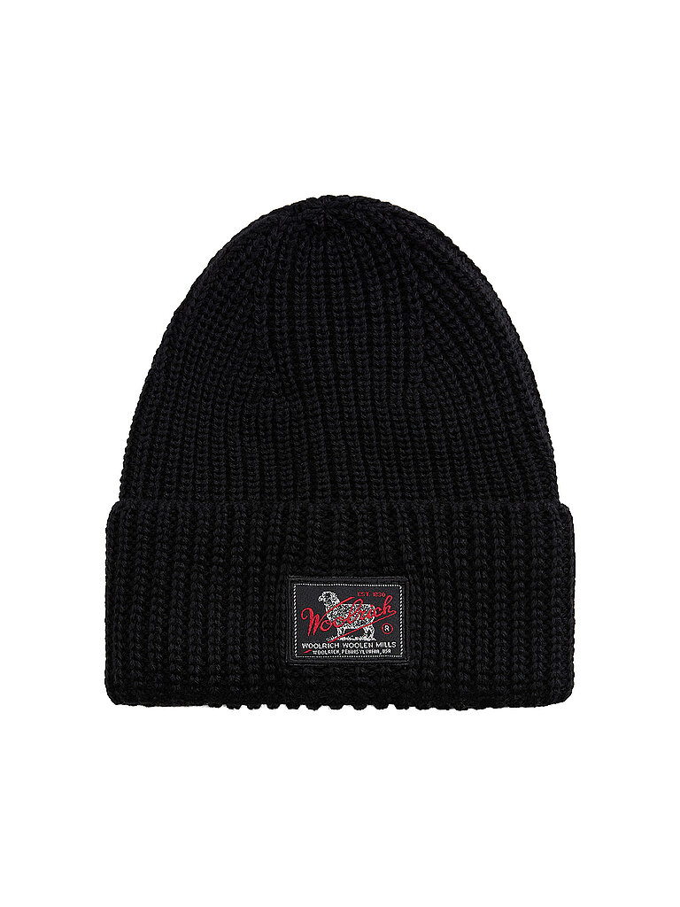 WOOLRICH Mütze - Haube WM PATCH schwarz