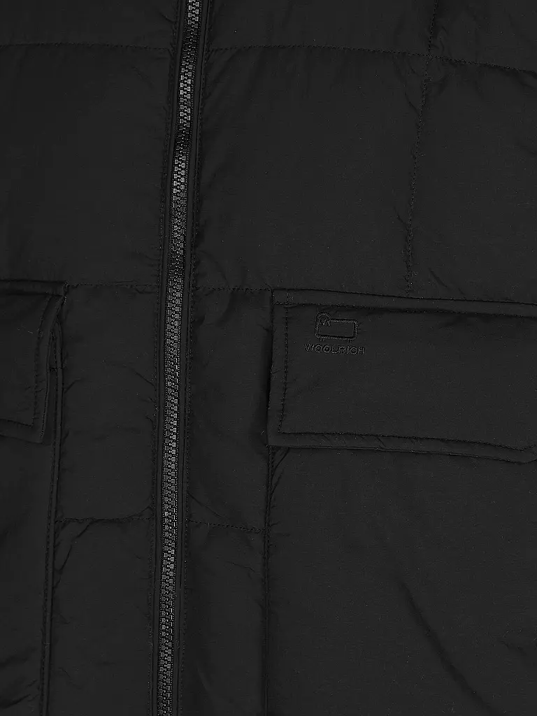 WOOLRICH | Daunensteppgilet | schwarz