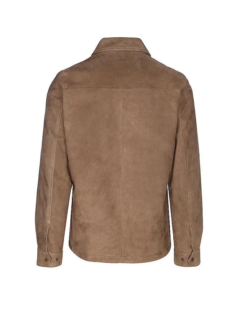 WOOLRICH | Lederjacke ALASKAN  | camel