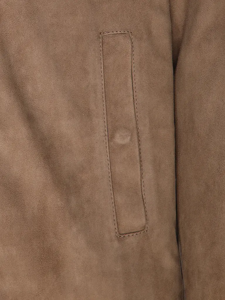 WOOLRICH | Lederjacke ALASKAN  | camel