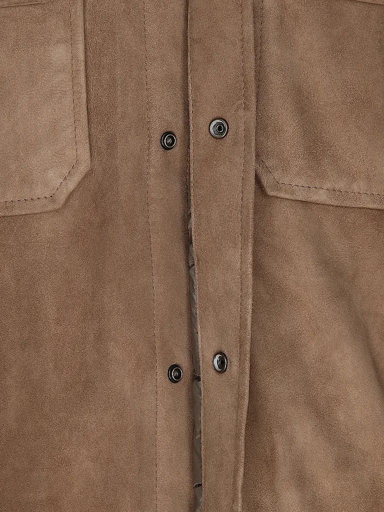 WOOLRICH | Lederjacke ALASKAN  | camel