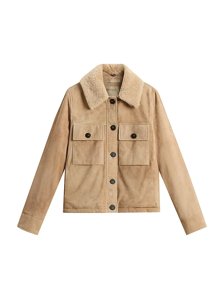 WOOLRICH | Lederjacke AMBER | beige