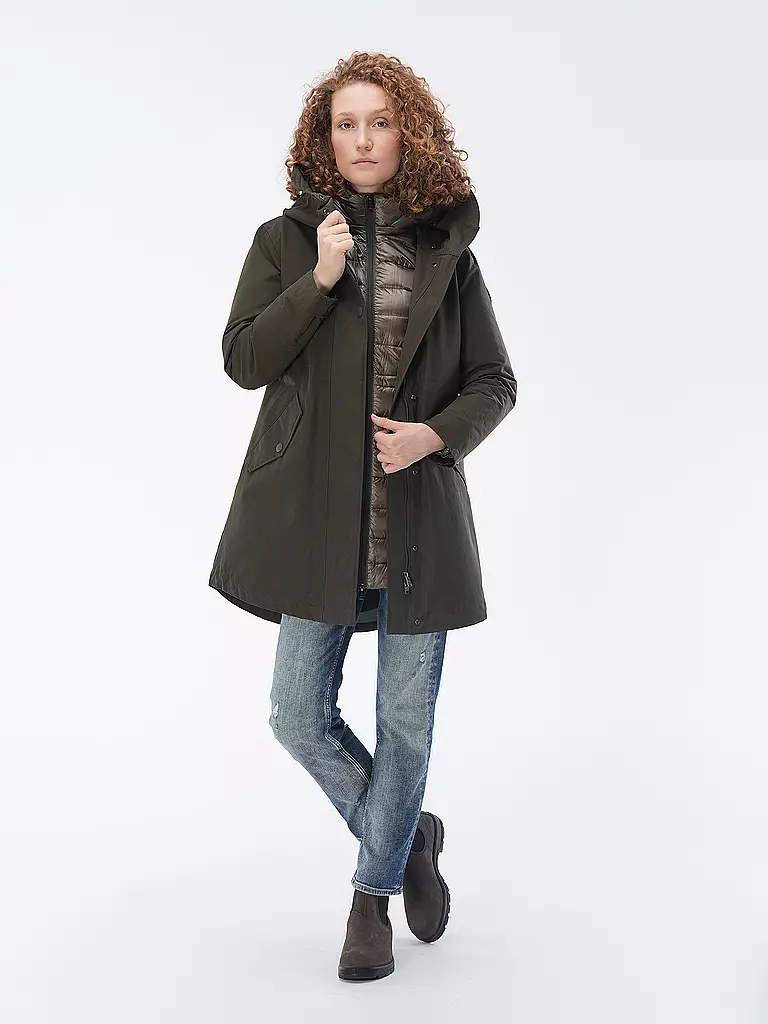 WOOLRICH | Parka 2in1 | dunkelgrün