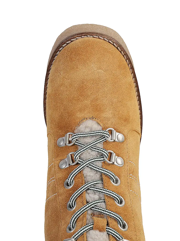 WOOLRICH | Schnürboots CAMOSCIO | camel